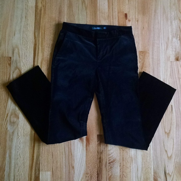 Lauren Ralph Lauren Pants & Jumpsuits Black Velvet Dress Pants Size 4 Poshmark